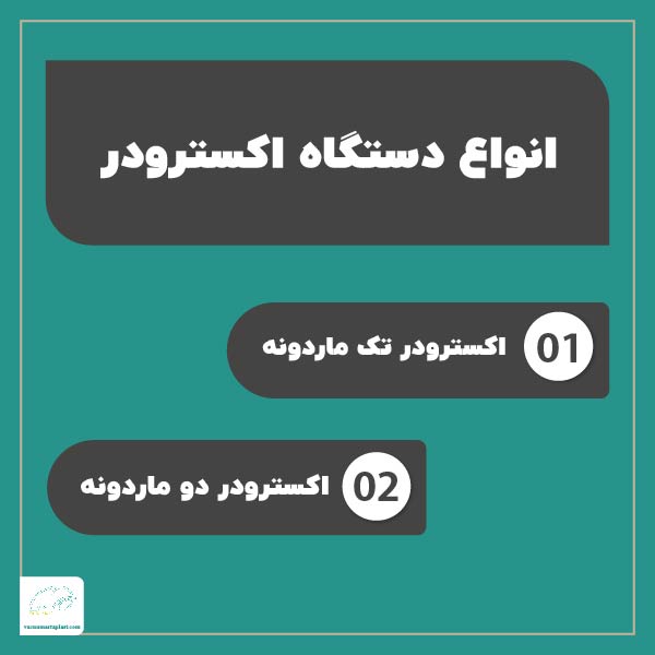 انواع دستگاه اکسترودر